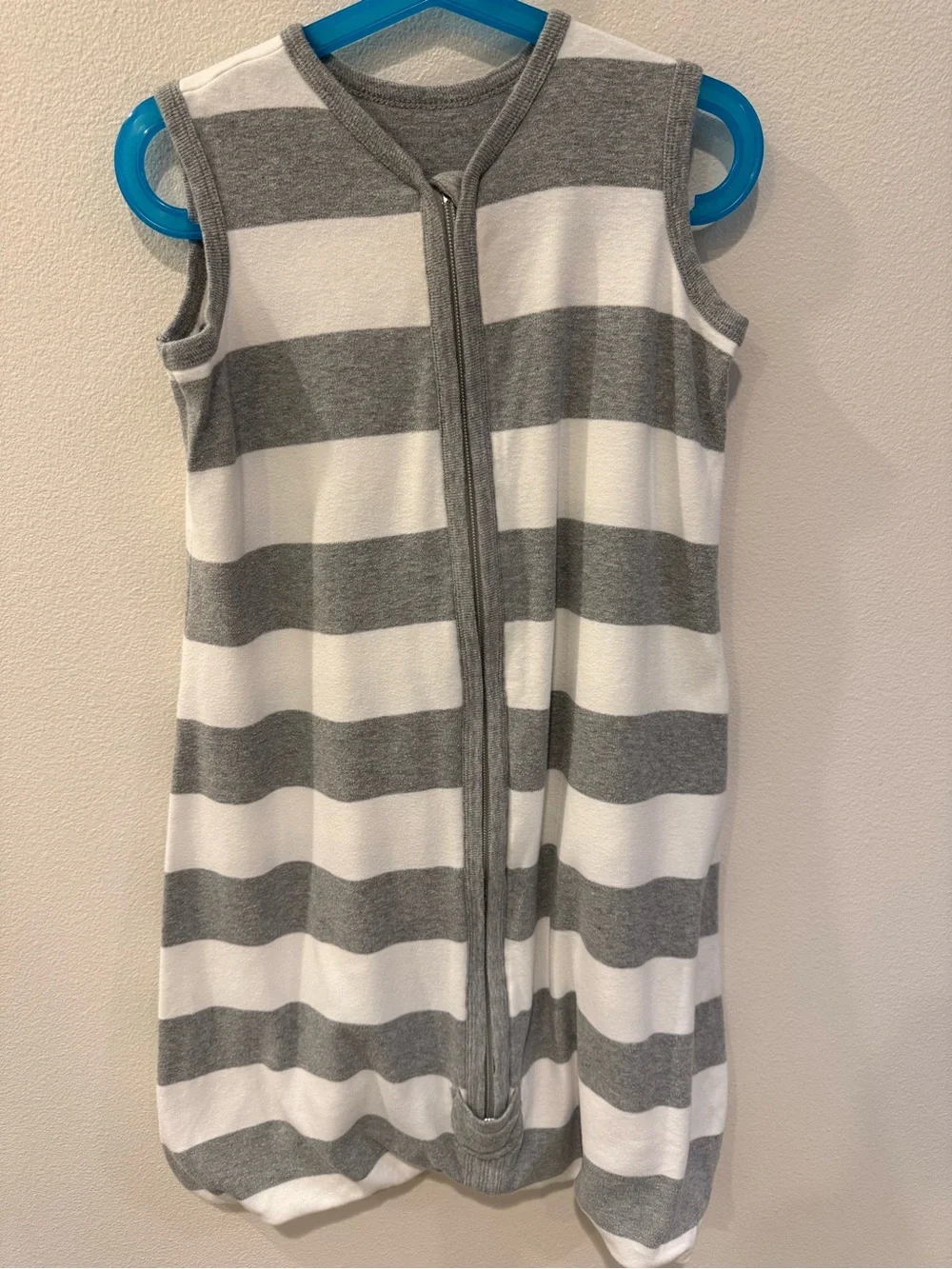Gray & White Striped Sleep Sack - Kids Pajama Wear